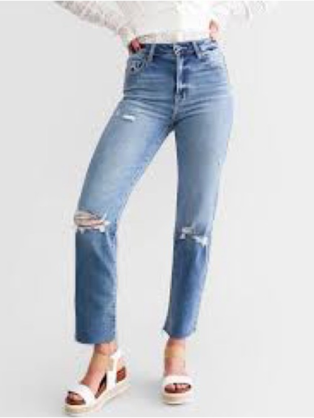 Hidden Los Angeles Denim Tracey High Rise Straight Jean 25 NWT Cotton Lux